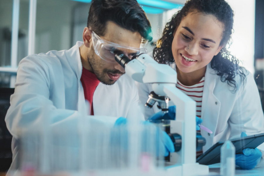 Scientists in a lab