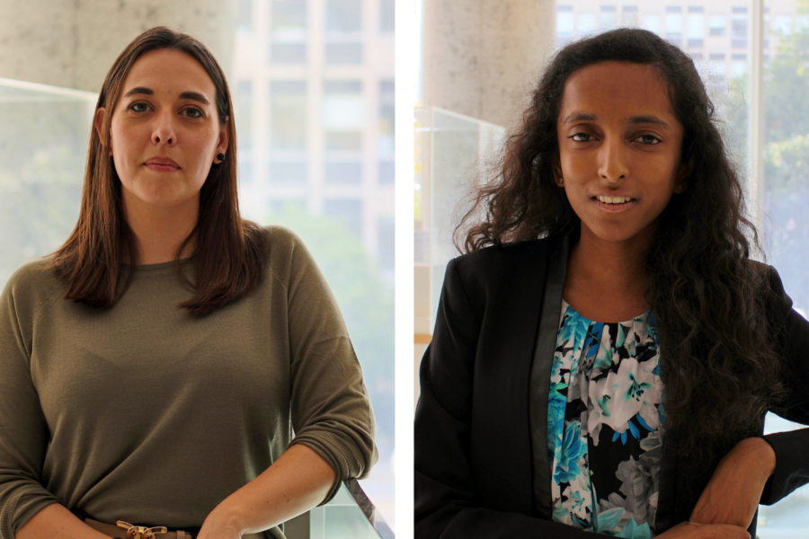 Emilie DesRoisers and Sobiga Vyravanathan