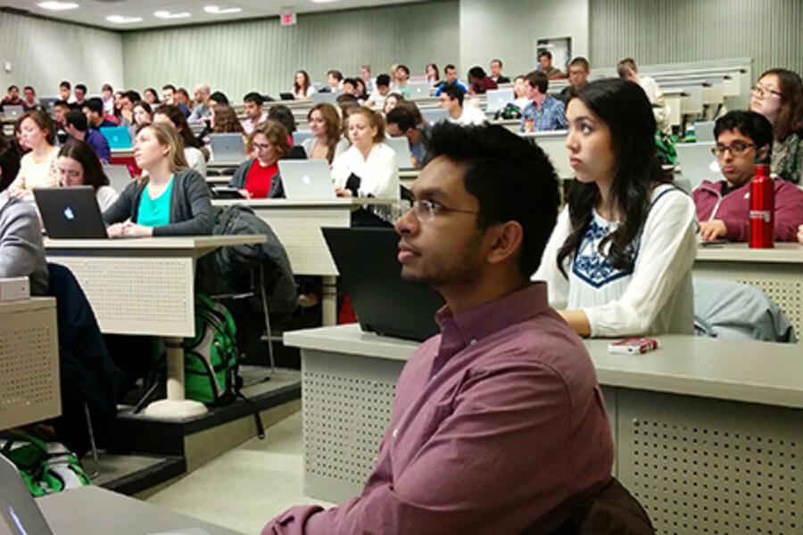 students in classroom